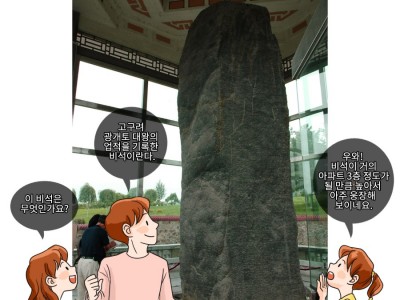 고구려의 영토 확장을 알려주는 광개토 대왕릉비와 충주 고구려비